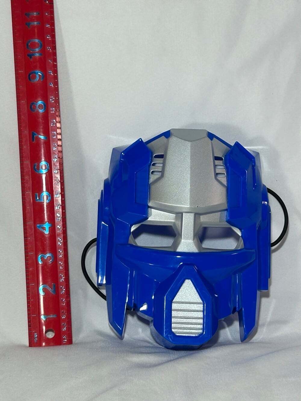 Optimus Prime Childs face mask Halloween costume accessory Hasbro blue/silver